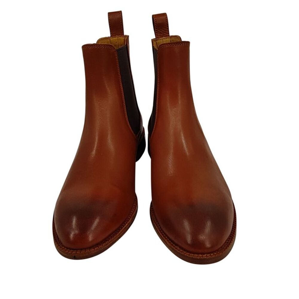 Quince Men Essential Leather Dress Chelsea Boot Chestnut Shoes 7